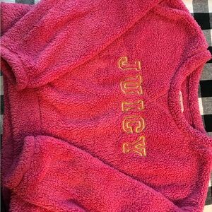 Juicy Couture Vibrant Pink Fleece Top